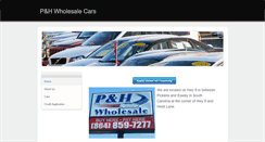 Desktop Screenshot of phwholesalecars.com